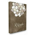 thumbnail image 1 of Stupell Industries Refresh Mosaic Flower Brown Bathroom Design Canvas Wall Art by Ziwei Li, 1 of 3