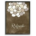 thumbnail image 1 of Stupell Industries Refresh Mosaic Flower Brown Bathroom Design Framed Wall Art by Ziwei Li, 1 of 3