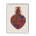 thumbnail image 1 of Stupell Industries Regal Blue Red Patterned Urn Modern Pottery Paintings White Framed Art Print Wall Art, 24x30, by Daphne Polselli, 1 of 5