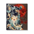thumbnail image 1 of Stupell Industries Regal Female Abstract Portrait Geometric Pattern Koi Fish, 24 x 30,Design by Sangita Bachelet, 1 of 5