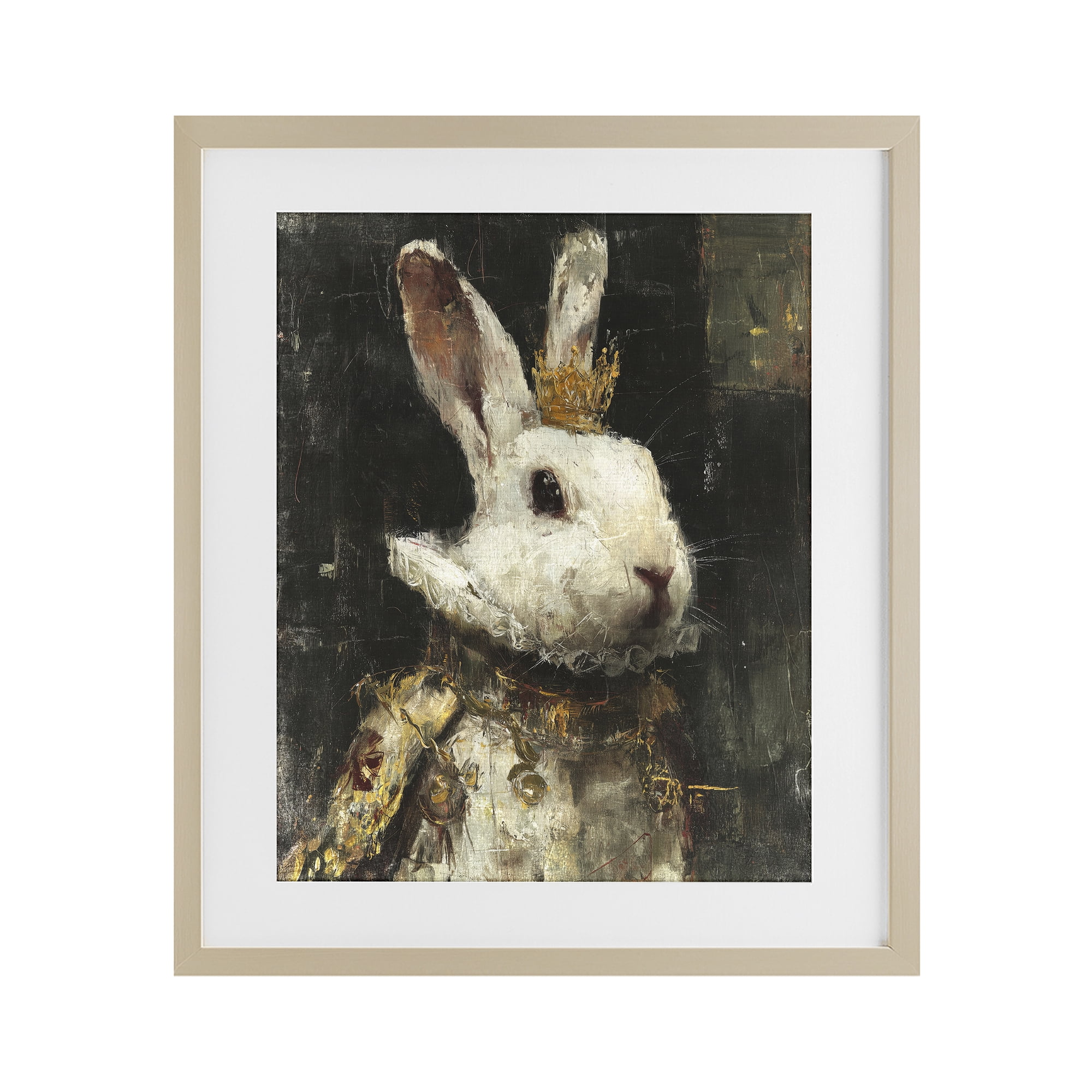 Stupell Industries Regal Hare Portrait Birch Framed Print Under Glass, design by Svetlana Aleynikova