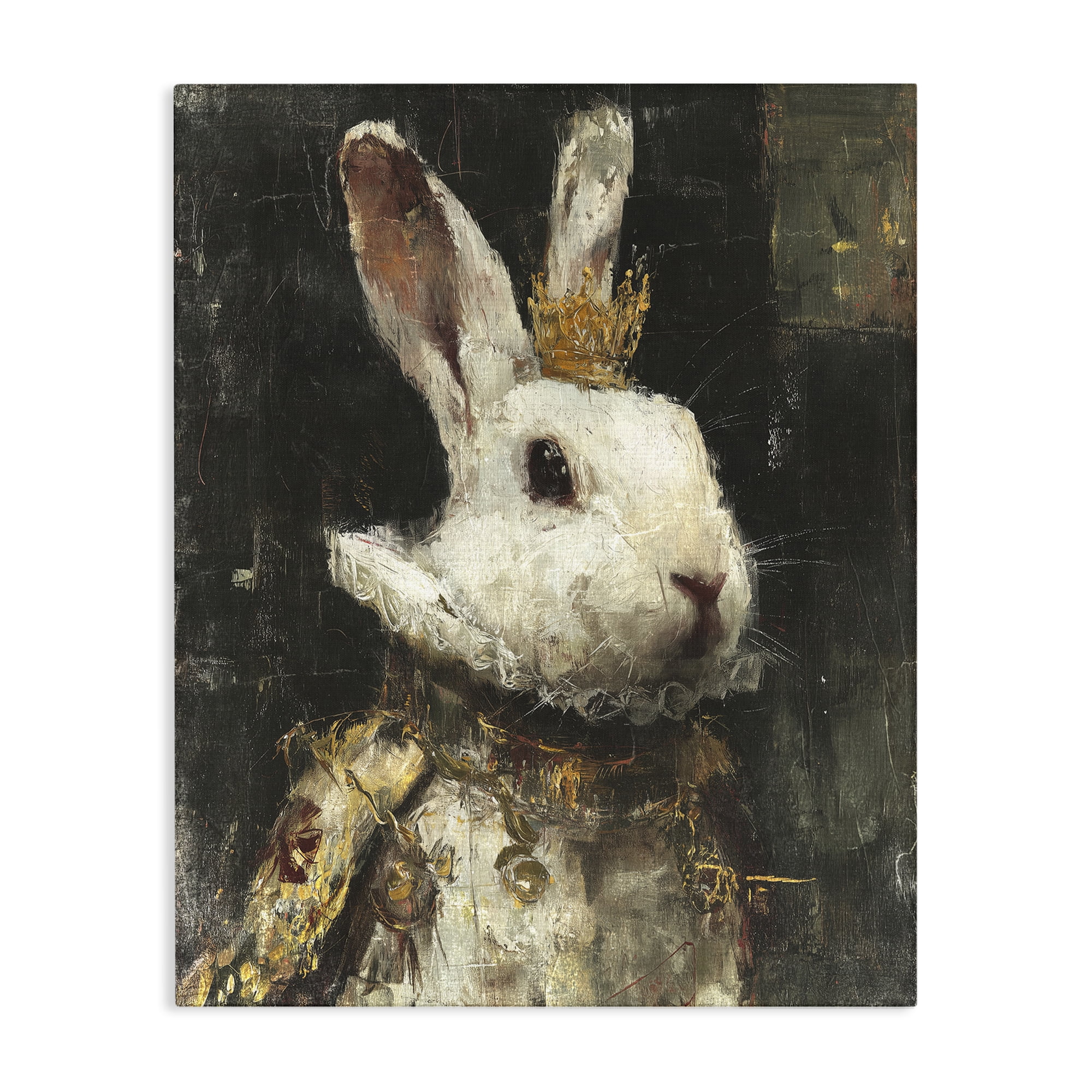 Stupell Industries Regal Hare Portrait Canvas Wall Art, design by Svetlana Aleynikova