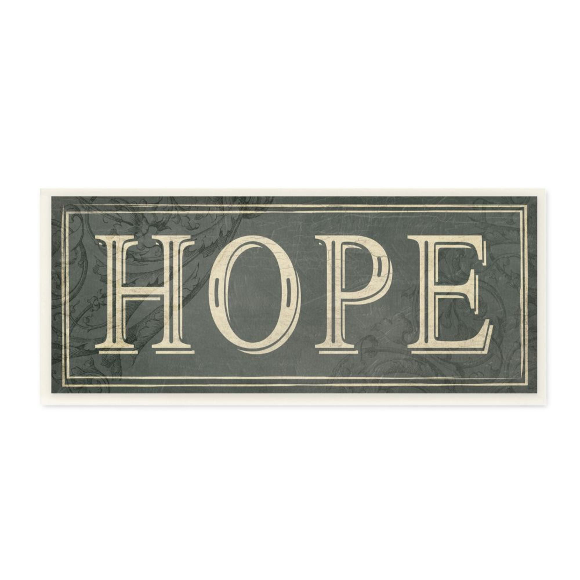 Stupell Industries Regal Hope Text Elegant Green Vine Details Design by Milli Villa
