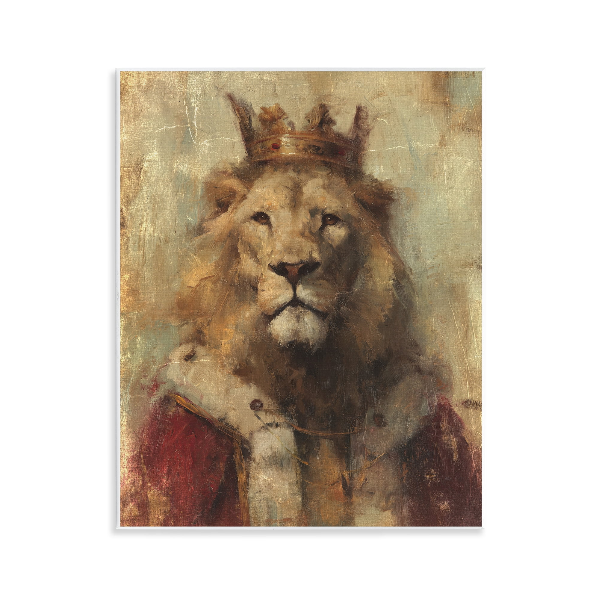 Stupell Industries Regal Lion Sovereign Wall Plaque Art, design by Svetlana Aleynikova