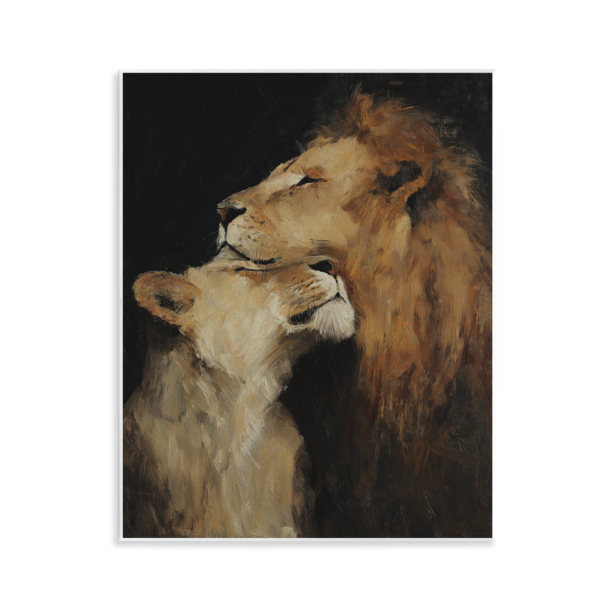 Stupell Industries Regal Pair of Lions Wall Plaque Art, design by Svetlana Aleynikova