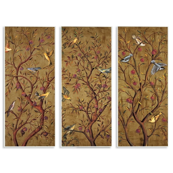 Stupell Industries Regal Plum Tree Vintage Perched Birds Wall Plaque by Rodolfo Jimenez