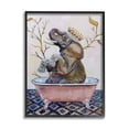 thumbnail image 1 of Stupell Industries Regal Safari Elephant with Pink Bath Tub Black Framed by Karen Weber Fine Art, 1 of 7