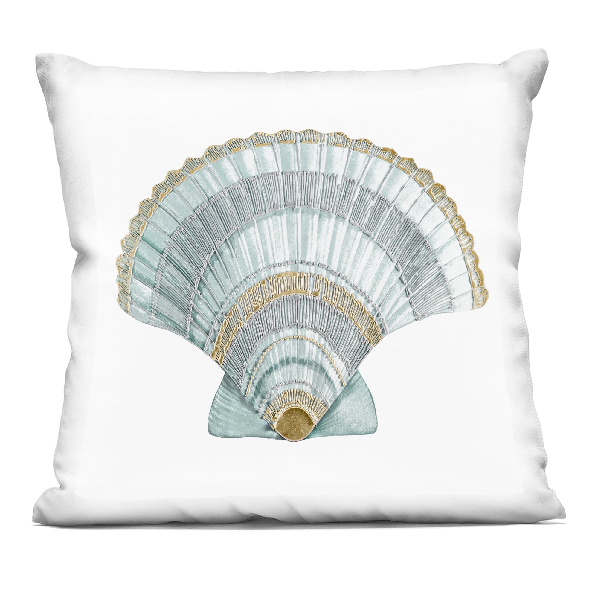 Stupell Industries Regal Shells Scallop Decorative Printed Throw Pillow, design by Lorenzo Collective