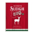 thumbnail image 1 of Stupell Industries Reindeer Sleigh Rides Christmas Advertisement Red Green Holiday Painting Unframed Art Print Wall Art, 13 x 19, 1 of 6
