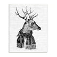thumbnail image 1 of Stupell Industries Reindeer in Scarf Minimal Vintage Portrait Holiday Painting Wall Plaque Art Print Wall Art, 10 x 15, 1 of 6