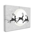 thumbnail image 1 of Stupell Industries Reindeers Prancing Sleigh Line over Christmas Moon Animals & Insects Painting Gallery Wrapped Canvas Print Wall Art, 16 x 20, 1 of 6