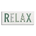 thumbnail image 1 of Stupell Industries Relax Forest Leaf Letter Pattern Relaxation Sentiment,48 x 20, Design by Natalie Carpentieri, 1 of 5