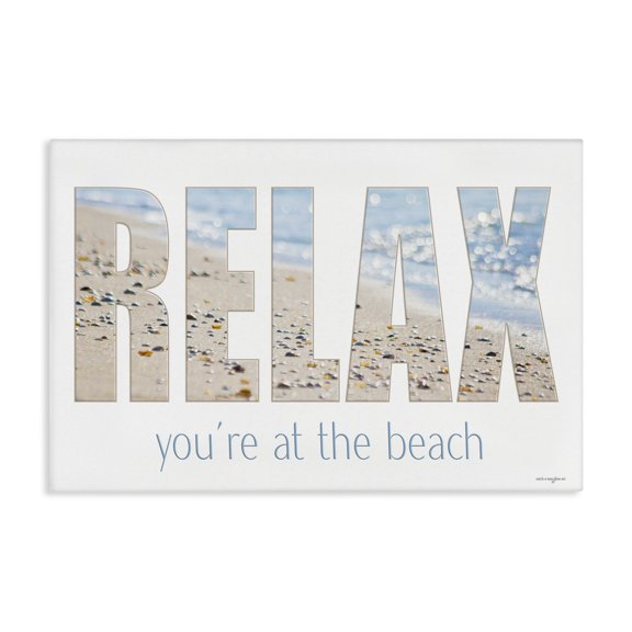 Stupell Industries Relax You're At The Beach Canvas Wall Art, design by Seven Trees Design