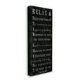 thumbnail image 1 of Stupell Industries Relaxed Retirement Phrases Black Distressed Pattern Inspirational Painting Gallery Wrapped Canvas Art Print Wall Art, 20 x 48, 1 of 6