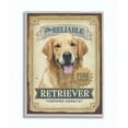 thumbnail image 1 of Stupell Industries Reliable Retriever Pet Dog Vintage Poster Design Framed Wall Art By Retrorocket Studio, 1 of 1