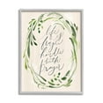 thumbnail image 1 of Stupell Industries Religious Prayer Phrase Script Botanical Leaf Border Graphic Art Gray Framed Art Print Wall Art, Design by Caverly Smith, 1 of 5