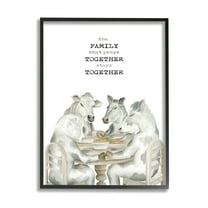 Stupell Industries Religious Praying Cows Animals & Insects Painting Black Framed Art Print Wall Art, 11 x 14