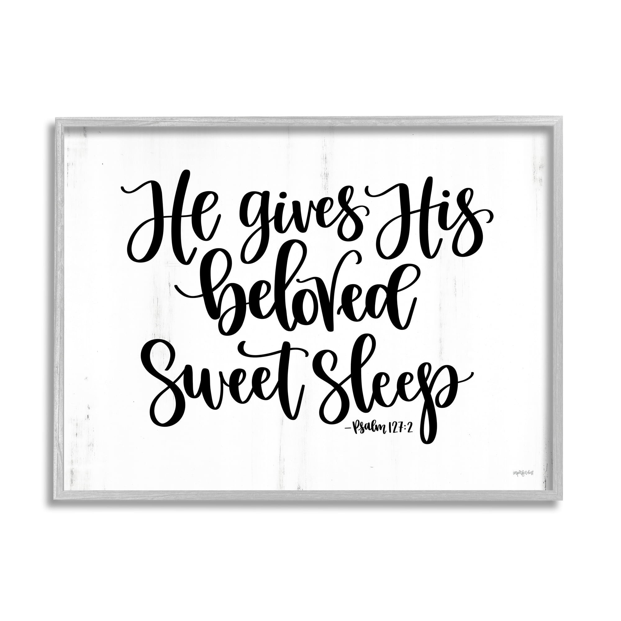 Stupell Industries Religious Proverb Bible Verse Quote Grain Pattern Graphic Art Gray Framed Art Print Wall Art, Design by Imperfect Dust
