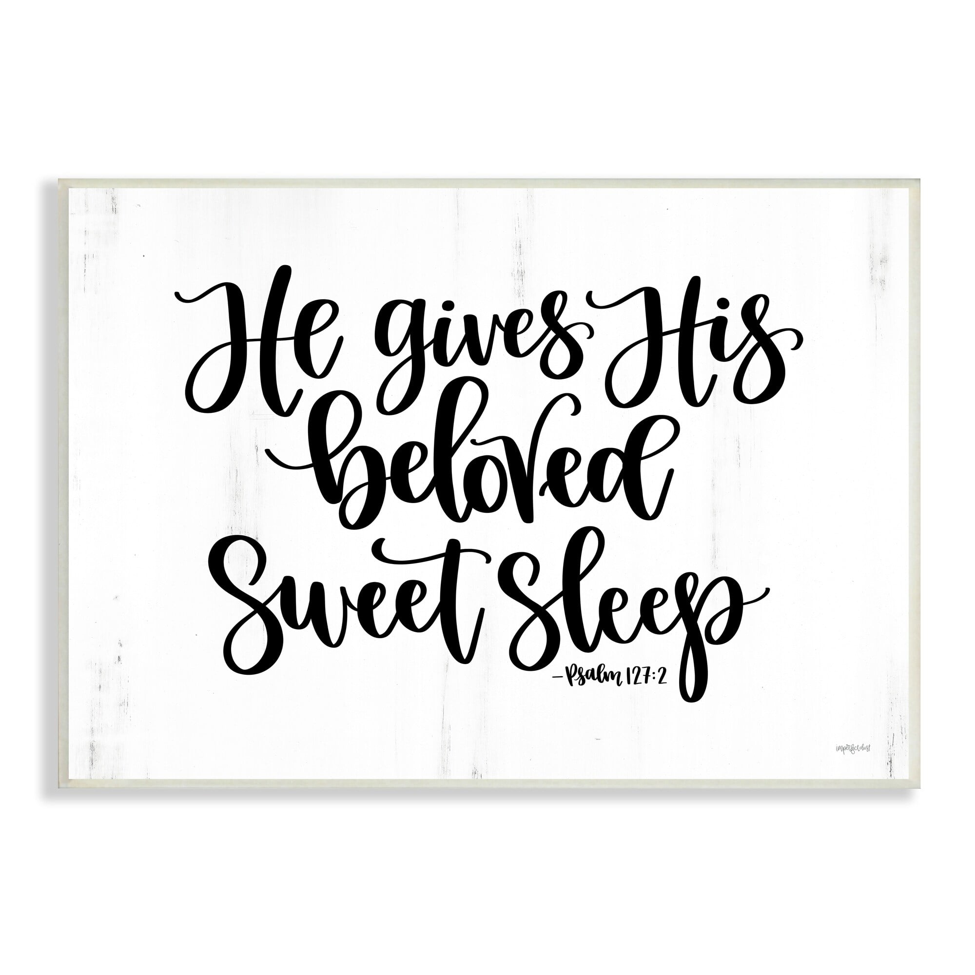 Stupell Industries Religious Proverb Bible Verse Quote Grain Pattern Graphic Art Unframed Art Print Wall Art, Design by Imperfect Dust