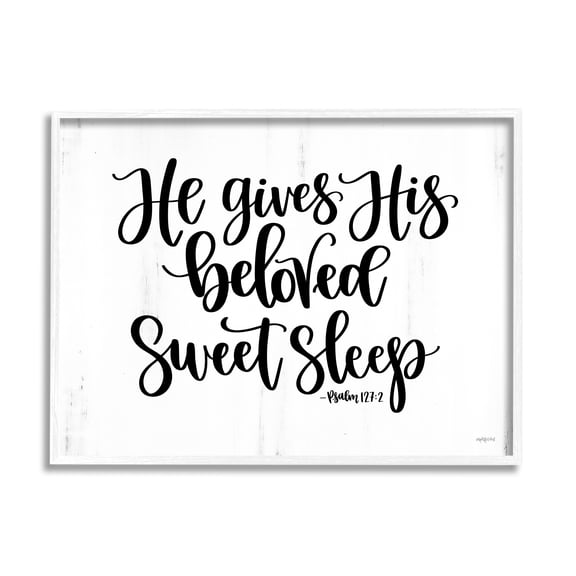 Stupell Industries Religious Proverb Bible Verse Quote Grain Pattern Graphic Art White Framed Art Print Wall Art, Design by Imperfect Dust