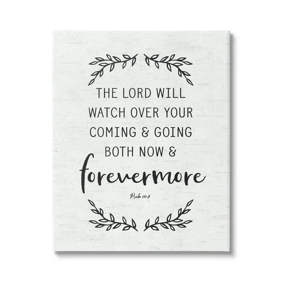 Stupell Industries Religious Scripture Prayer Comforting Typography Sign Graphic Art Gallery Wrapped Canvas Print Wall Art, Design by Lettered and Lined