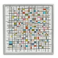 thumbnail image 1 of Stupell Industries Remembering Mondrian Abstraction Abstract Painting Gray Framed Art Print Wall Art, 24 x 24, 1 of 8