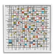 thumbnail image 1 of Stupell Industries Remembering Mondrian Abstraction Abstract Painting White Framed Art Print Wall Art, 24 x 24, 1 of 8