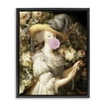 thumbnail image 1 of Stupell Industries Renaissance Lady & Gum People Painting Black Floater Framed Canvas Art Print Wall Art, 17 x 21, 1 of 2