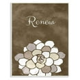 thumbnail image 1 of Stupell Industries Renew Mosaic Flower Brown Bathroom Design Wall Plaque by Ziwei Li, 1 of 3