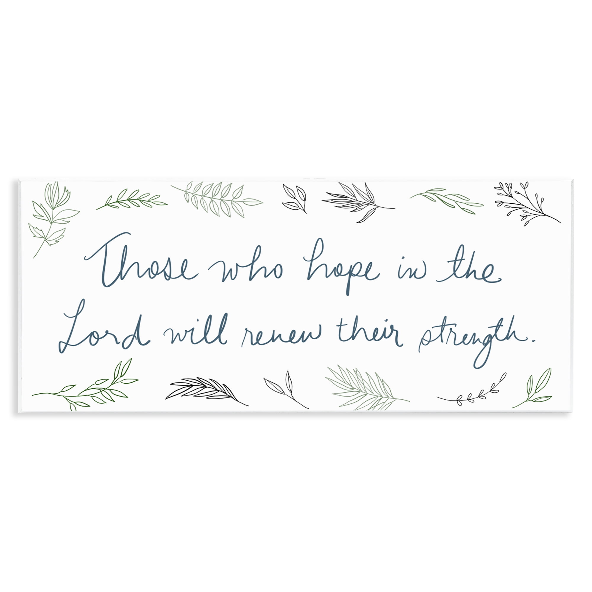 Stupell Industries Renew Their Strength Wall Plaque Art, design by SD Graphics Studio