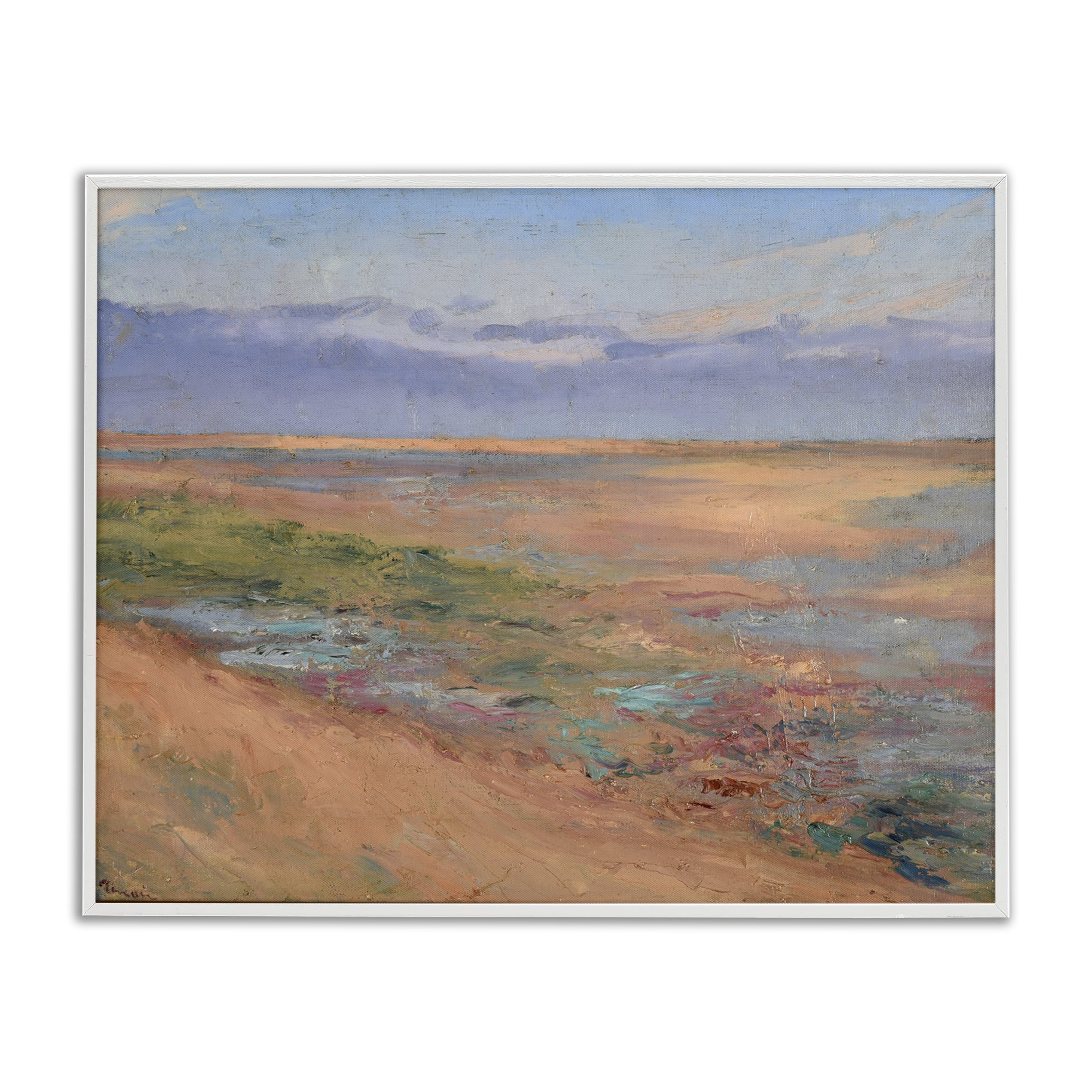 Stupell Industries Renoir Classic Marine Nautical & Beach Painting White Framed Art Print Wall Art, 14 x 11