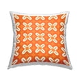 thumbnail image 1 of Stupell Industries Repeating Orange Shapes Pattern Printed Throw Pillow Design by Geoff Tygert, 1 of 6