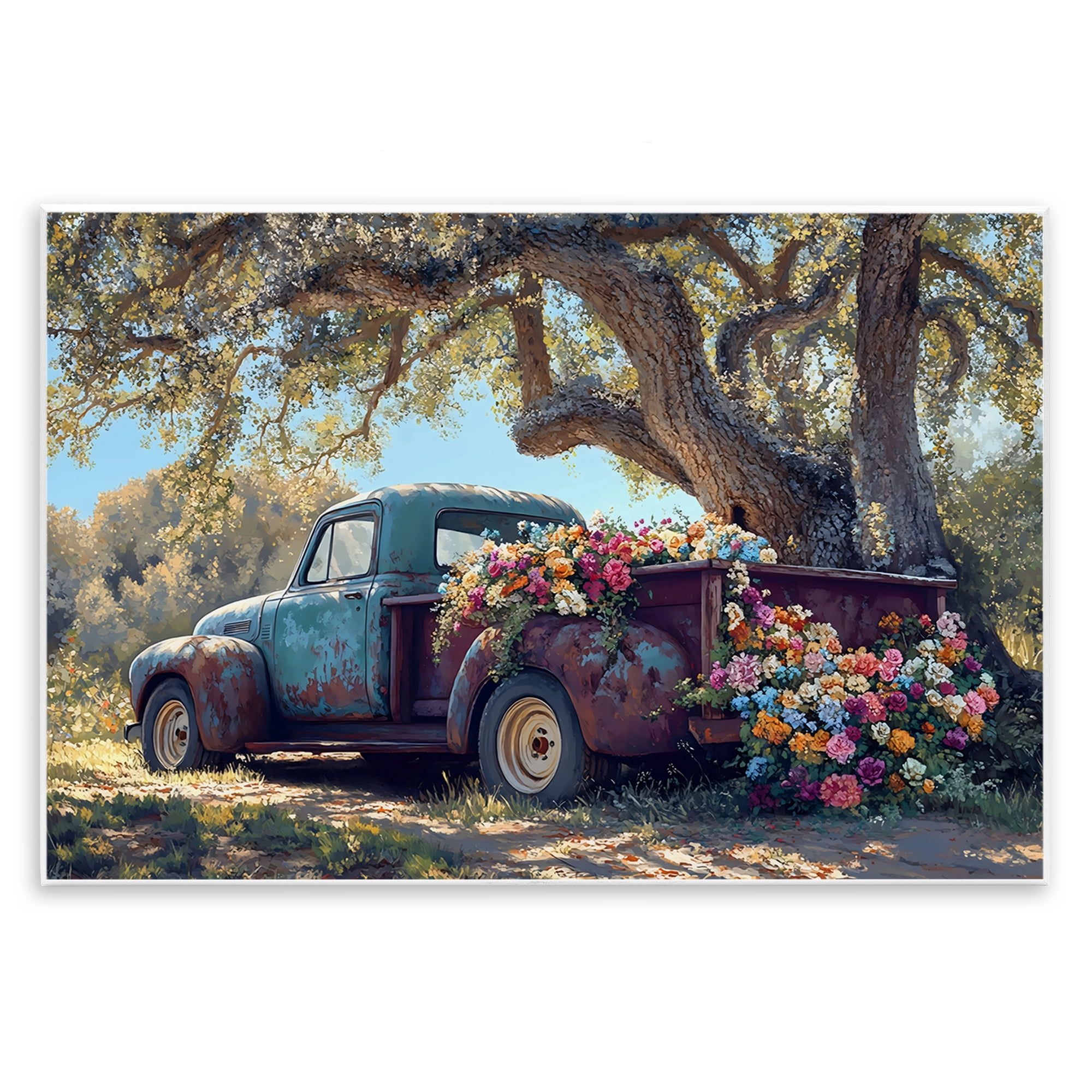 Stupell Industries Repurposed Truck Filled with Flowers Wall Plaque Art, design by Franklyn Gregory