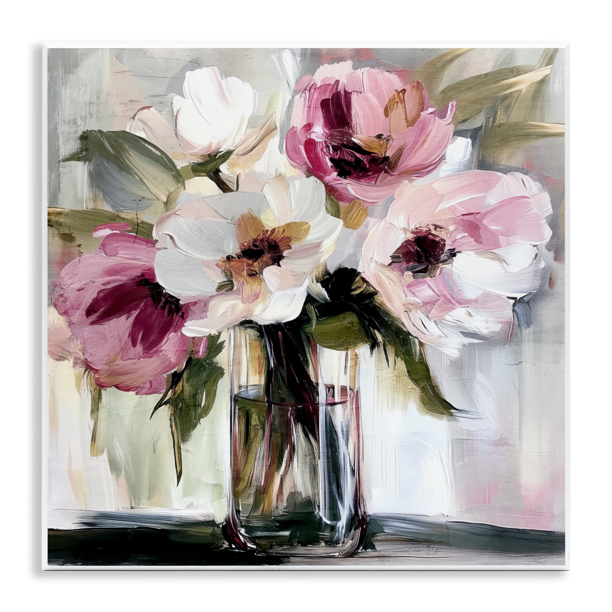 Stupell Industries Resonance Flower Vase Wall Plaque Art, design by Annabelle Hall