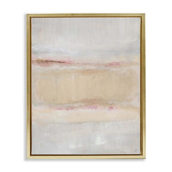 Stupell Industries Mid-Century Restful Misty Landscape Gold Floating Frame Canvas Art, 17 x 21, by Lanie Loreth