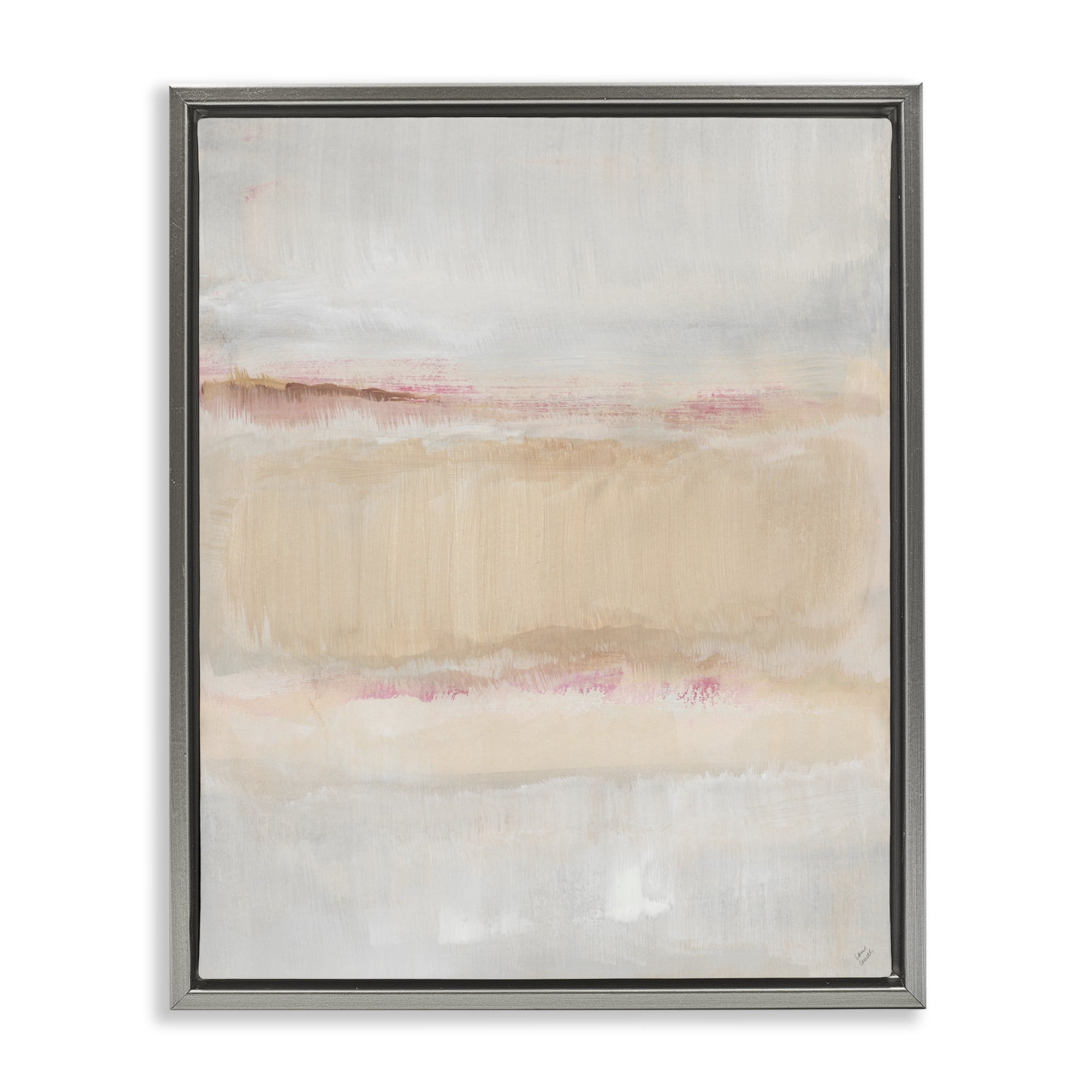 Stupell Industries Restful Misty Landscape Gray Framed Floater Canvas Wall Art, design by Lanie Loreth