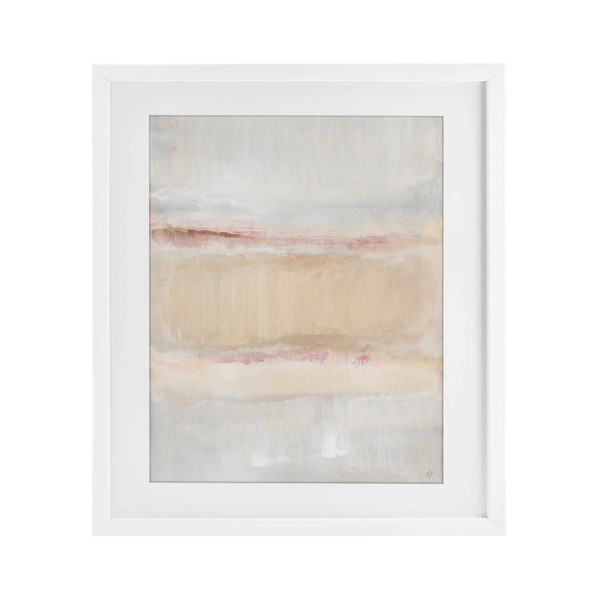 Stupell Industries Restful Misty Landscape White Framed Print Under Glass, design by Lanie Loreth