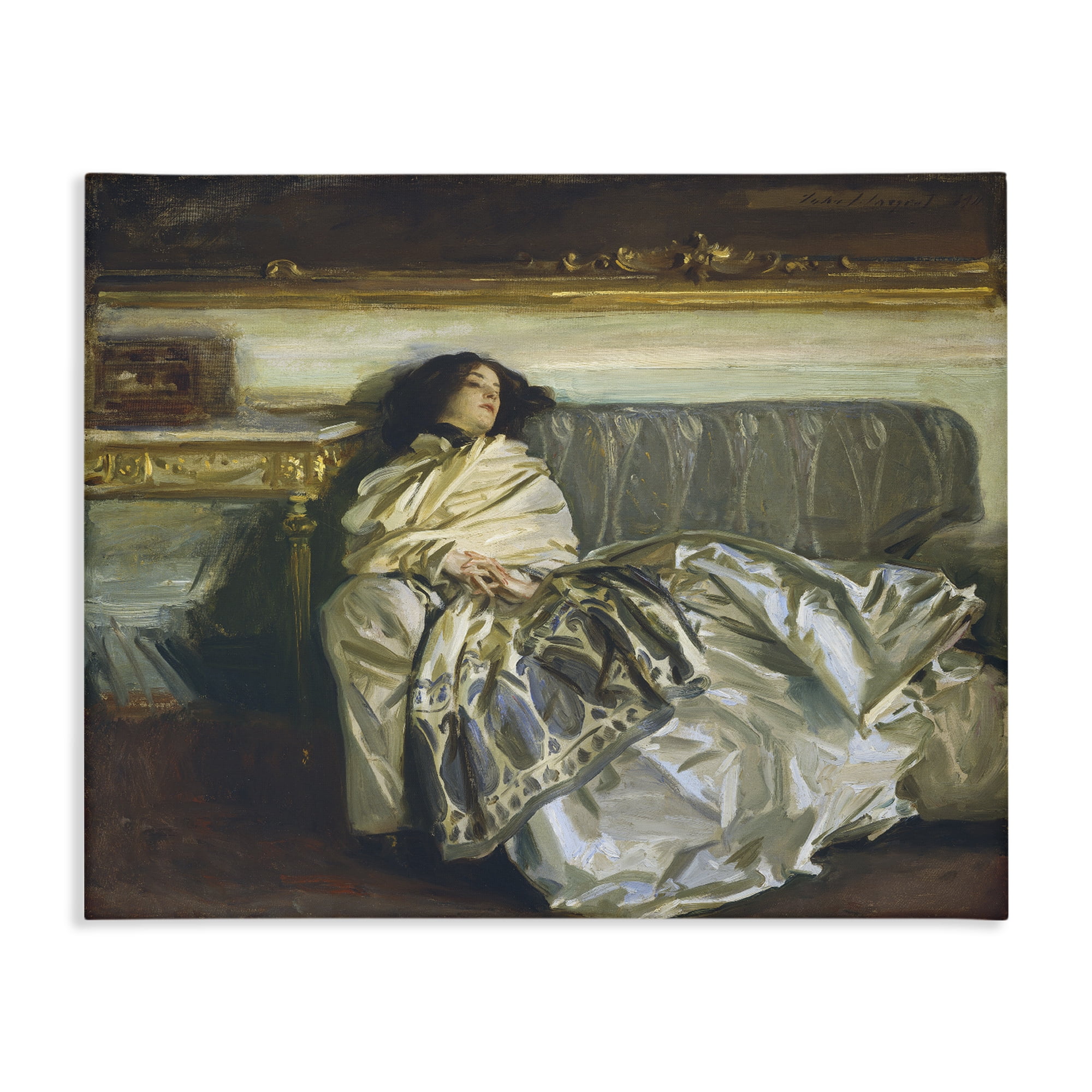 Stupell Industries Restful Woman Classic Canvas Wall Art, design by Lil' Rue