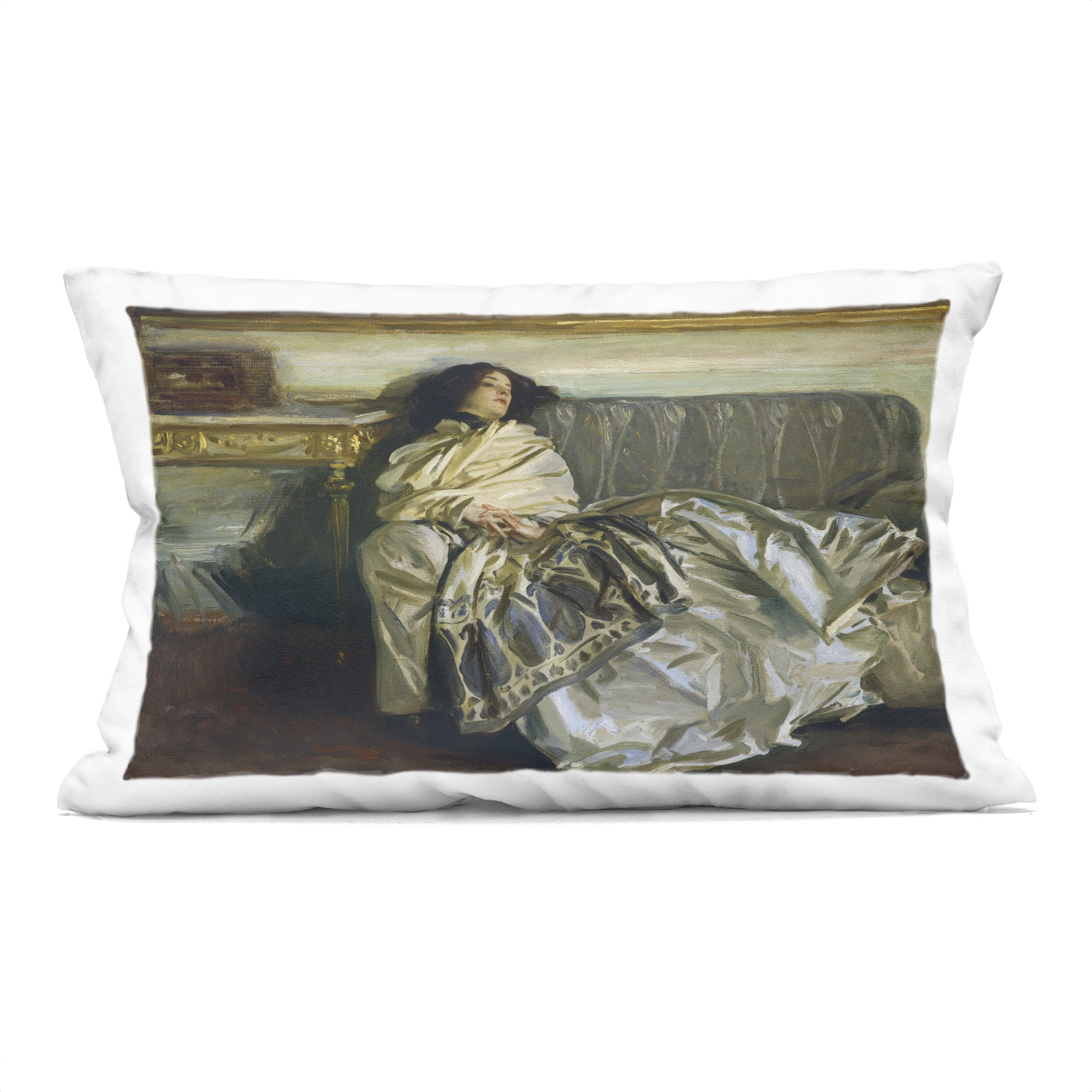 Stupell Industries Restful Woman Classic Decorative Printed Throw Pillow, design by Lil' Rue, 14 x 7 x 20