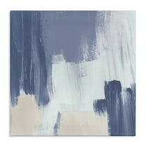 Stupell Industries Restless Blue Mind Abstract Abstract Painting Gallery Wrapped Canvas Art Print Wall Art, 17 x 17