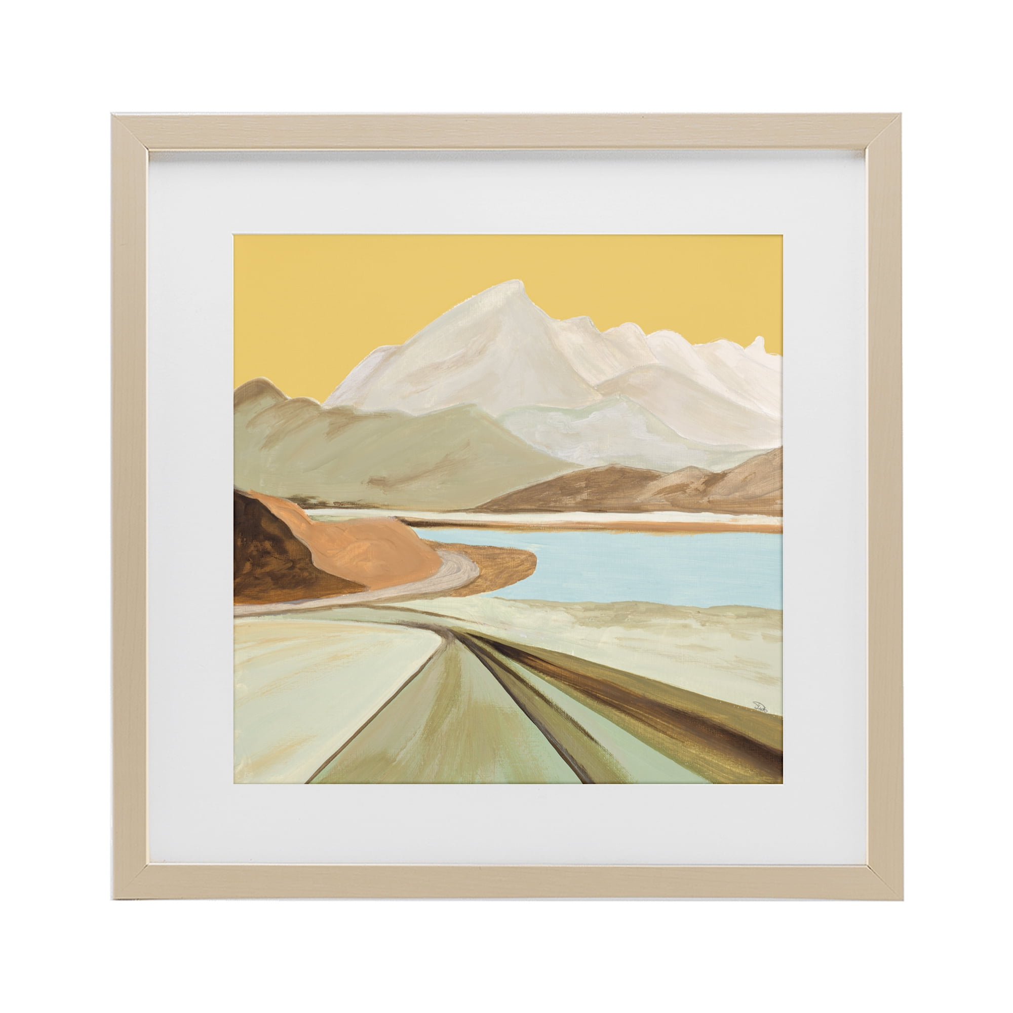 Stupell Industries Retorno Mountain Sunrise Birch Framed Print Under Glass, design by Patricia Pinto