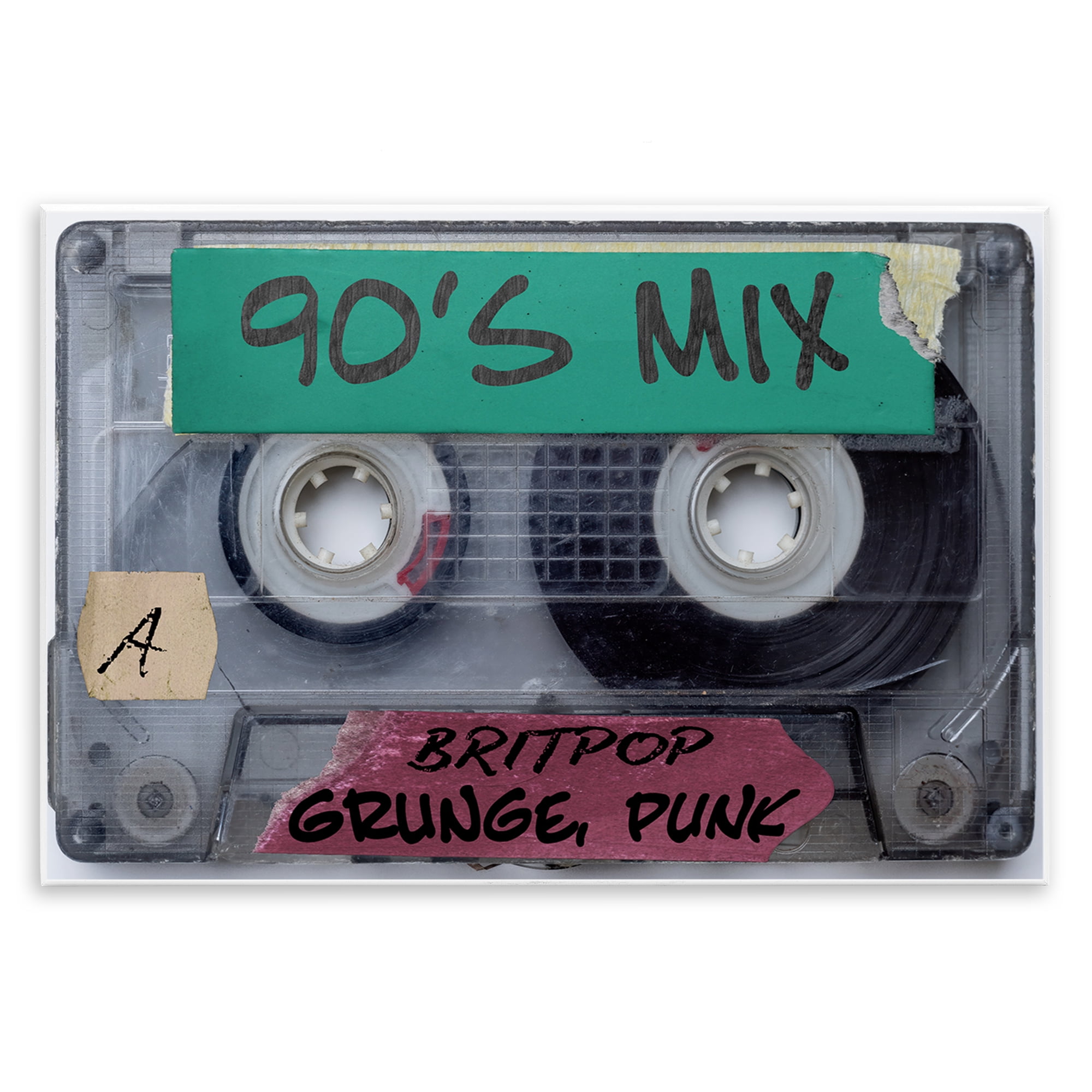 Stupell Industries Retro 90s Mix Cassette Wall Plaque Art, design by Annabelle Hall
