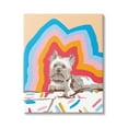 thumbnail image 1 of Stupell Industries Retro Abstract Terrier Dog Animals & Insects Painting Gallery Wrapped Canvas Print Wall Art, 36 x 48, 1 of 7