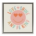 thumbnail image 1 of Stupell Industries Retro Be Kind Text & Numbers Painting Gray Floater Framed Canvas Art Print Wall Art, 25 x 25, 1 of 10
