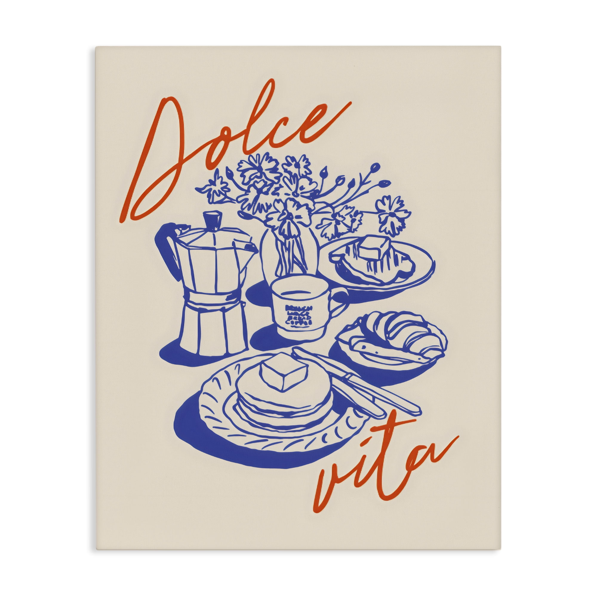 Stupell Industries Retro Breakfast Morning Spread Canvas Wall Art, design by The Prints Vibe