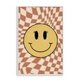 thumbnail image 1 of Stupell Industries Retro Checkered Smiley Novelty & Humor Painting White Framed Art Print Wall Art, 20 x 30, 1 of 2