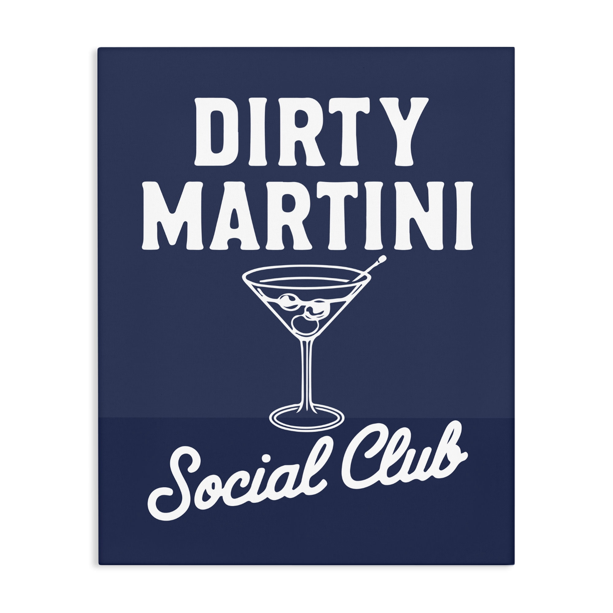 Stupell Industries Retro Dirty Martini Club Canvas Wall Art, design by Lettered and Lined