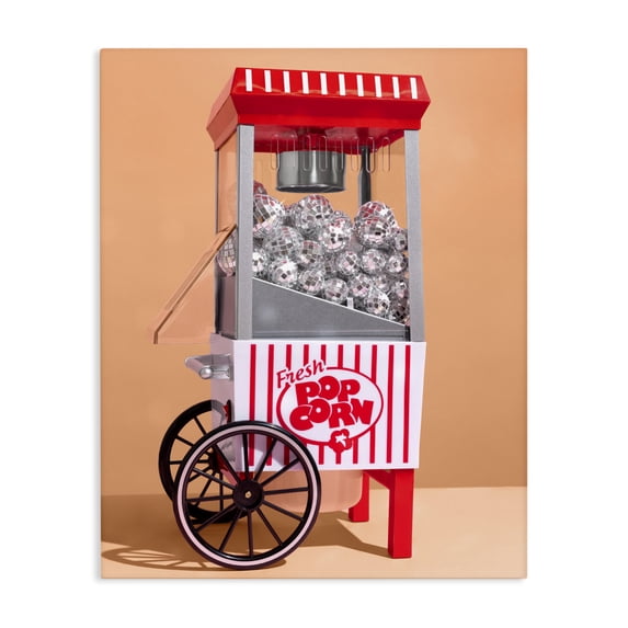Stupell Industries Eclectic Retro Disco Popcorn Machine Canvas Art, 16 x 20, by LISH Creative