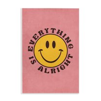 Stupell Industries Retro Everything Is Alright Text & Numbers Painting Unframed Art Print Wall Art, 10 x 15