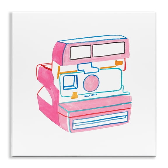 Stupell Industries Retro Film Camera Novelty Painting Unframed Art Print Wall Art, 12 x 12